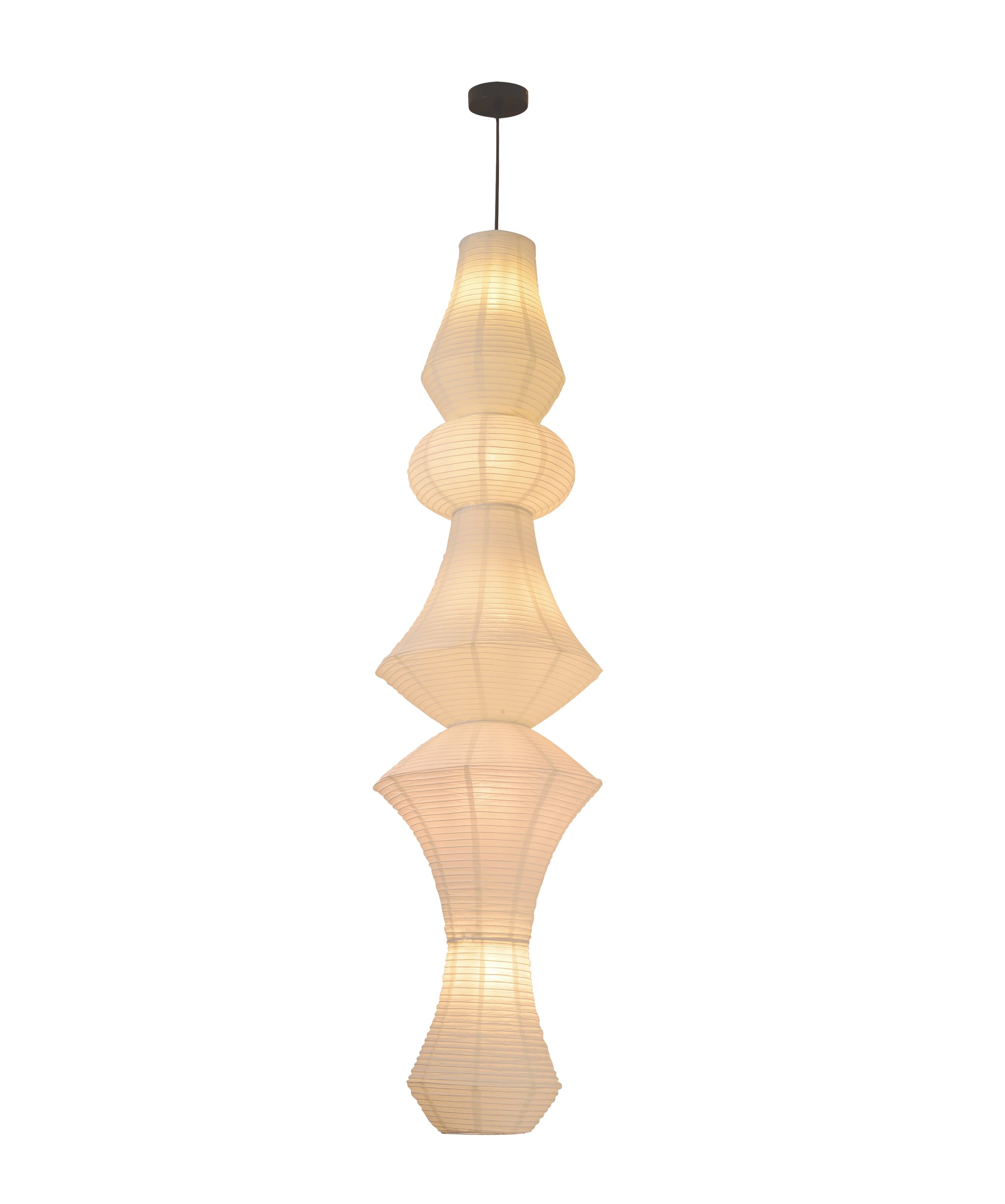 Candelier siogairlín Lantern Páipéar Ingearach Ealaíne