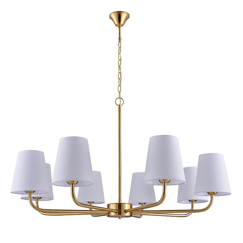Chandelier Lampshade Fabraic Prás Beige