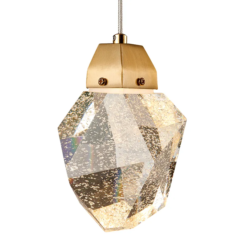 Bubble Crystal Chandelier le haghaidh Ardteorainn