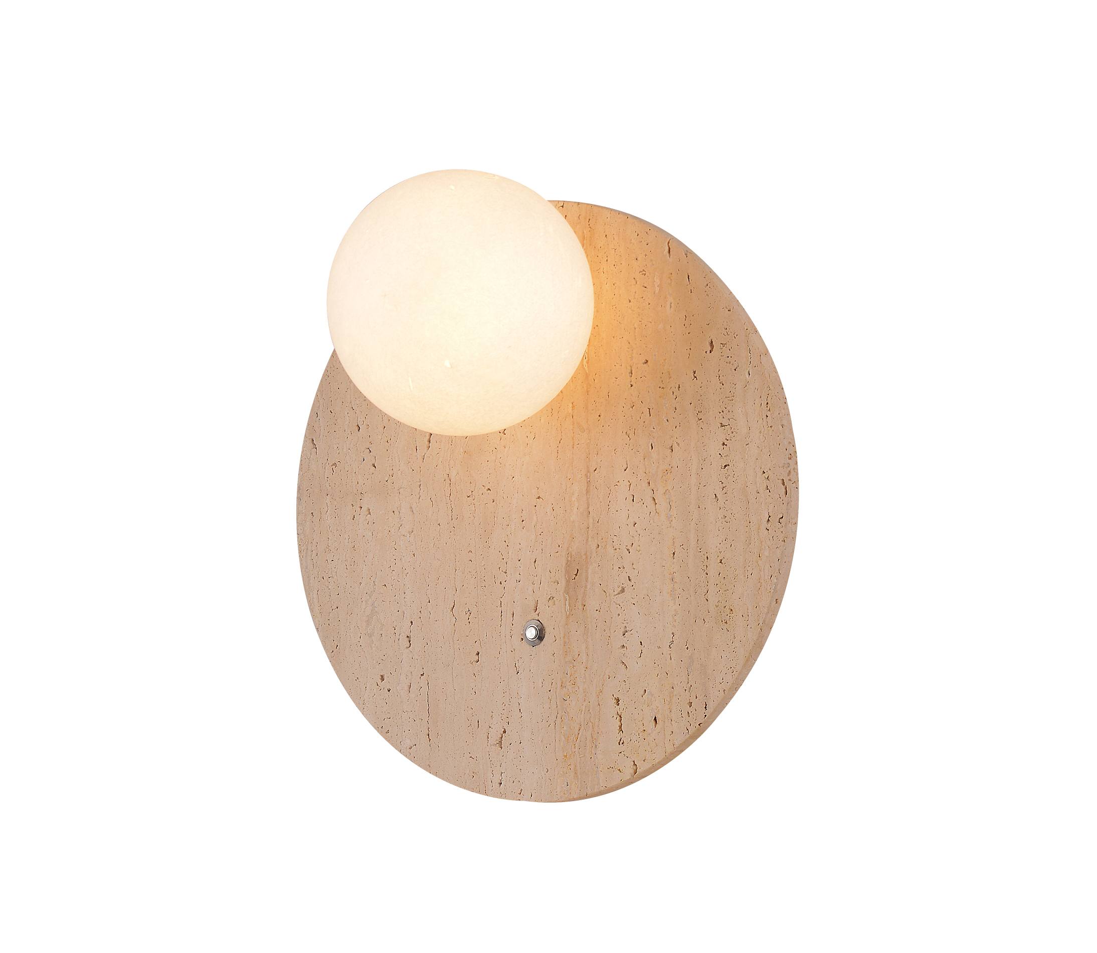 Sconce Balla Cruinneog Babhta Travertine