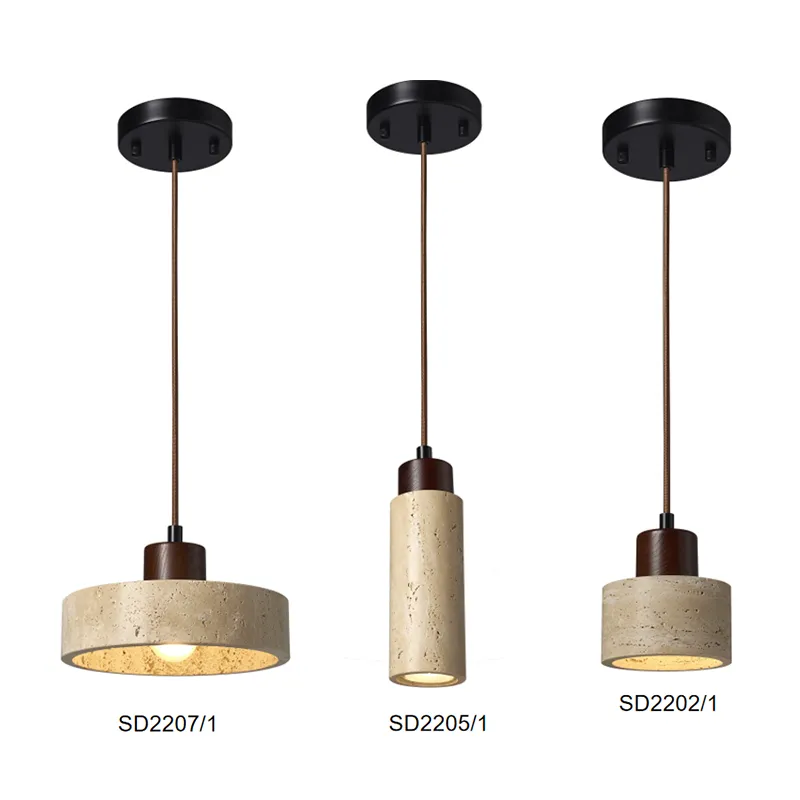 Lampa siogairlín Travertine